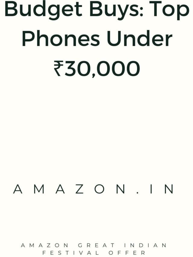 Budget Buys: Top Phones Under ₹30,000