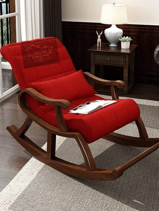 Vintage Sheesham Rocking Chair for Porch