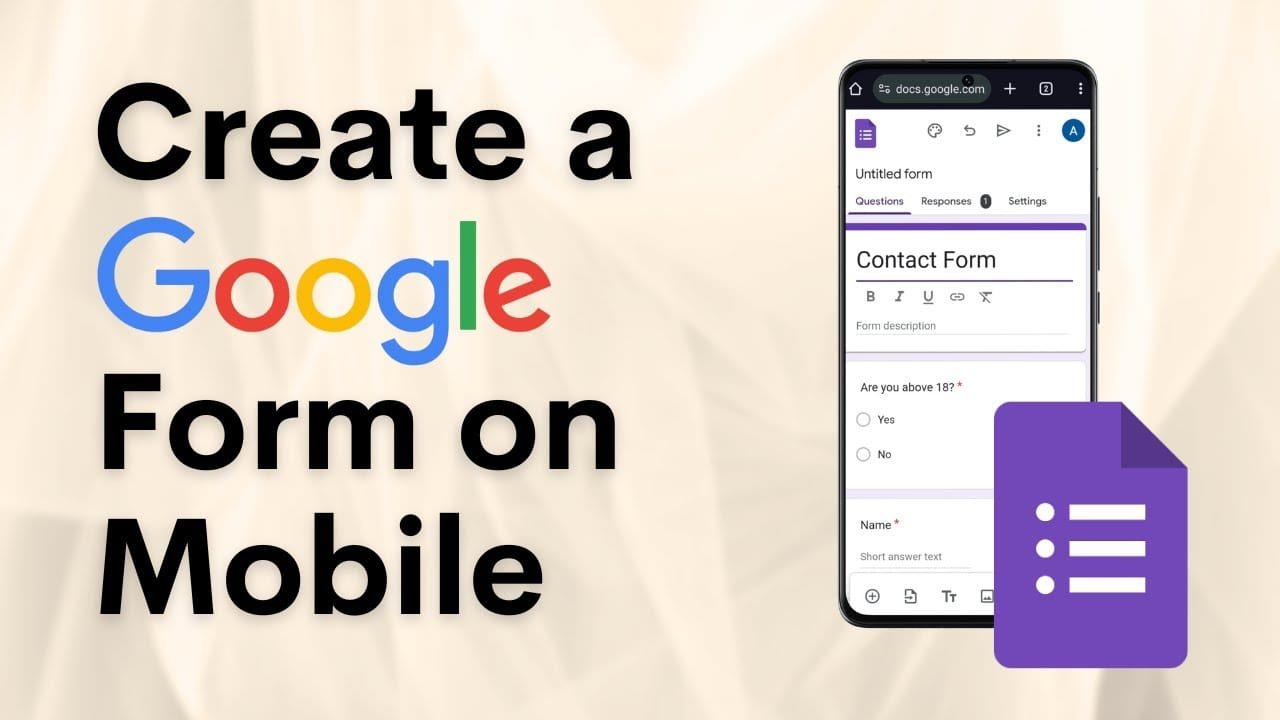 create google form on mobile